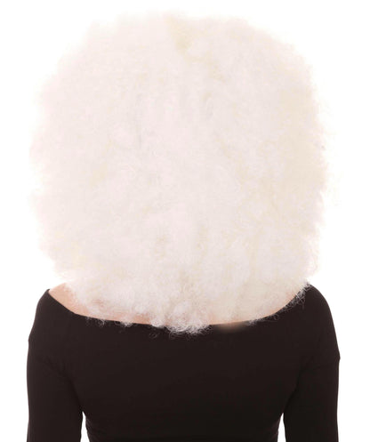 Wigs2you ハロウィン パーティー プレミアム レディース H-1249 着けやすい 快適なフィット感 ホワイト アフロ スモール ボウウィッグ