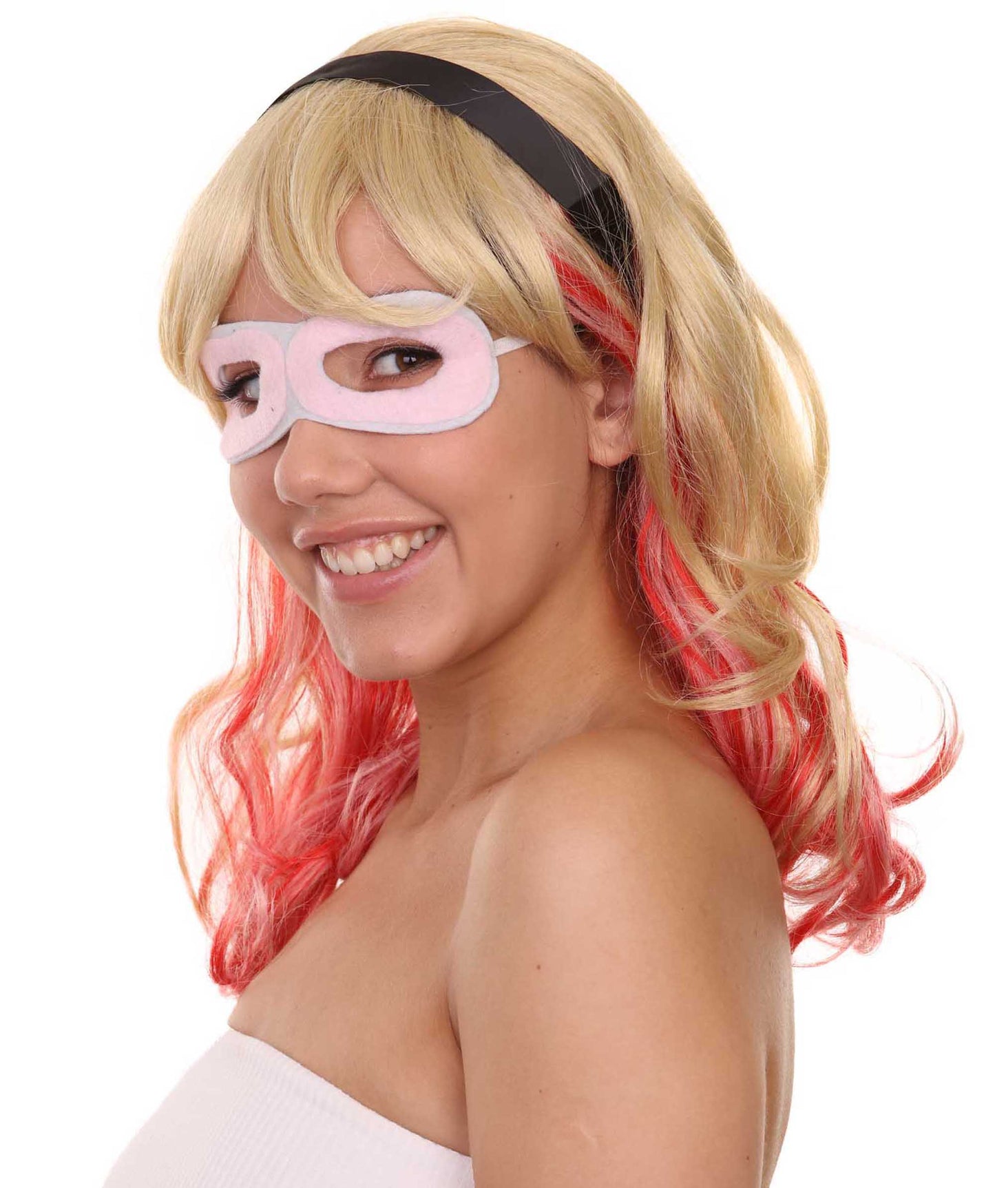 ハロウィンパーティープレミアムレディ H-5431 ミディアムレングス ハロウィンアニメーションスパイダーオブゴーストウィッグ マルチカラー