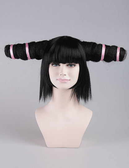 黒い魔女婦人用かつら|恐怖怪物コスプレ・ハロウィンかつら|割増空気を通すCaplessなキャップH-380