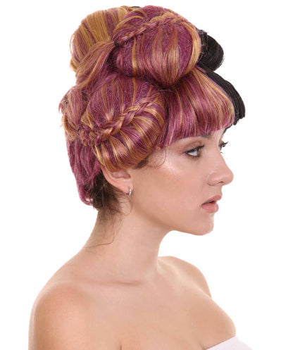 コスプレウィッグ Melanie Mad Hatter バンズスタイル H-3596 マルチカラーキャラクターウィッグ