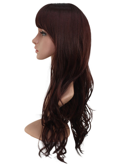 耐熱商品 ロングウィッグ ナチュラルウェーブで女の子らしいスタイルに 74cmで超ロング！ ウィッグネット付き W-519