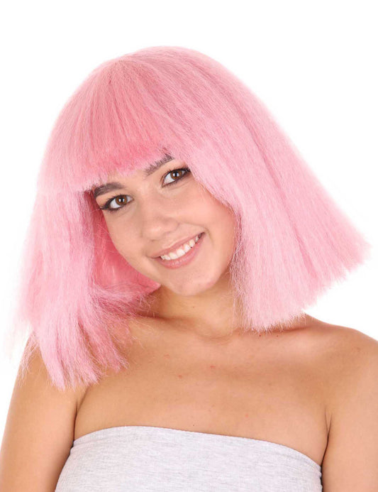 Wigs2you ハロウィンパーティープレミアムレディース H-1507 美しいルックを手に入れよう！ポップスターライトピンクウィッグ