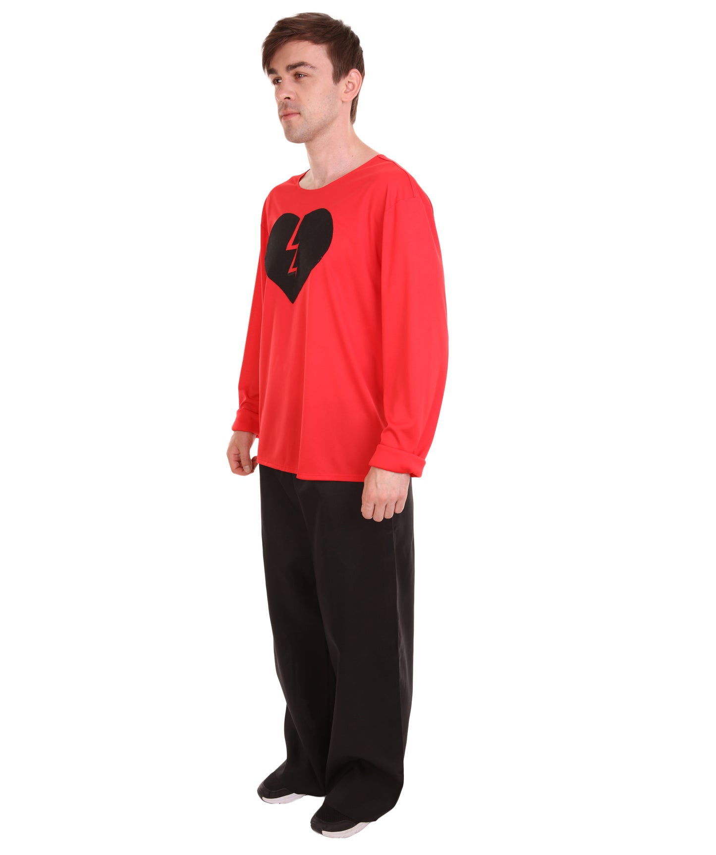 大人向け男性用 JCO-170_2 マイハートイズブロークン ロングスリーブ レッド ハロウィン コスチューム コレクション