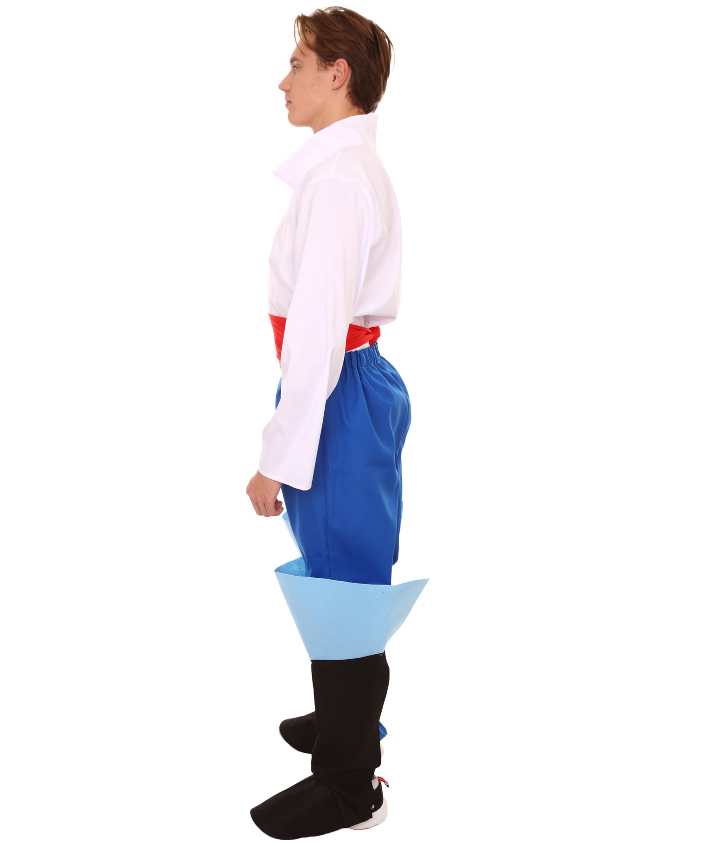 男性 JCP-144 のプリンス4ピースコスチューム ブルーとホワイトのコスプレコスチューム