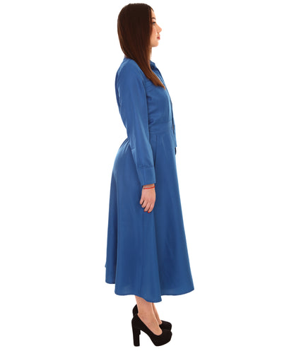 女性 JCP-142 のメイドコスチューム ブルーコスプレコスチューム