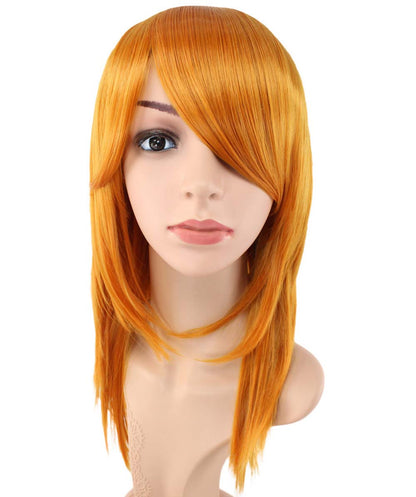 レディースファッション C-071 ロングストレート C-ワインレッド コスプレヒートスタイラブルウィッグ