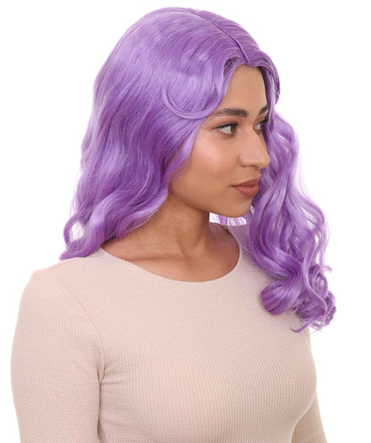 Wigs2you ハロウィンパーティープレミアム レディース H-1090 アリスウィッグ 鏡の国のアリス ライラック色
