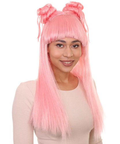 Wigs2you ハロウィン パーティー プレミアム レディース H-1199 快適なフィット感のピーチ アジアン プリンセス ウィッグ