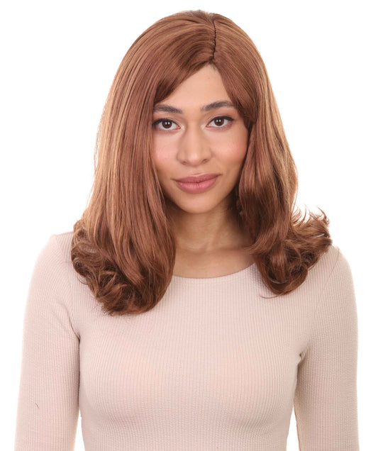 Wigs2you ハロウィン パーティー プレミアム レディース H-1294 着けやすい 快適なフィット感 ミディアム ブラウン ページボーイ ウィッグ