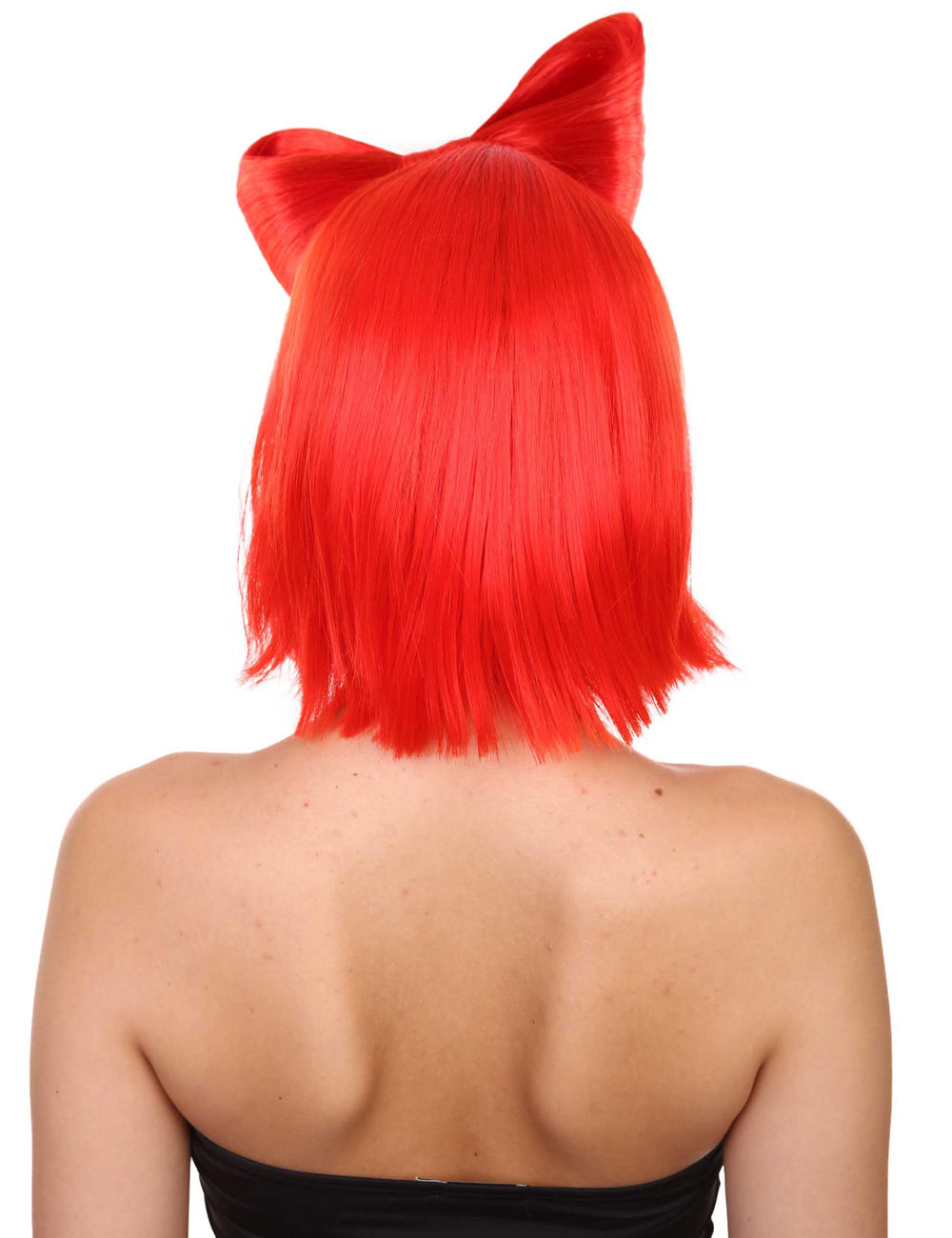 Wigs2you ハロウィン パーティー プレミアム レディース H-1655 簡単に着用でき 非常に快適なネオンレッドバタフライウィッグ