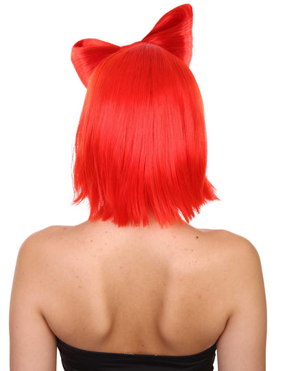 Wigs2you ハロウィン パーティー プレミアム レディース H-1655 簡単に着用でき 非常に快適なネオンレッドバタフライウィッグ