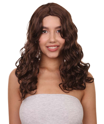 Wigs2you ハロウィンパーティー プレミアム レディース H-1107 とても着け心地の良いアリスウィッグ 鏡の国のアリス ブラウン色