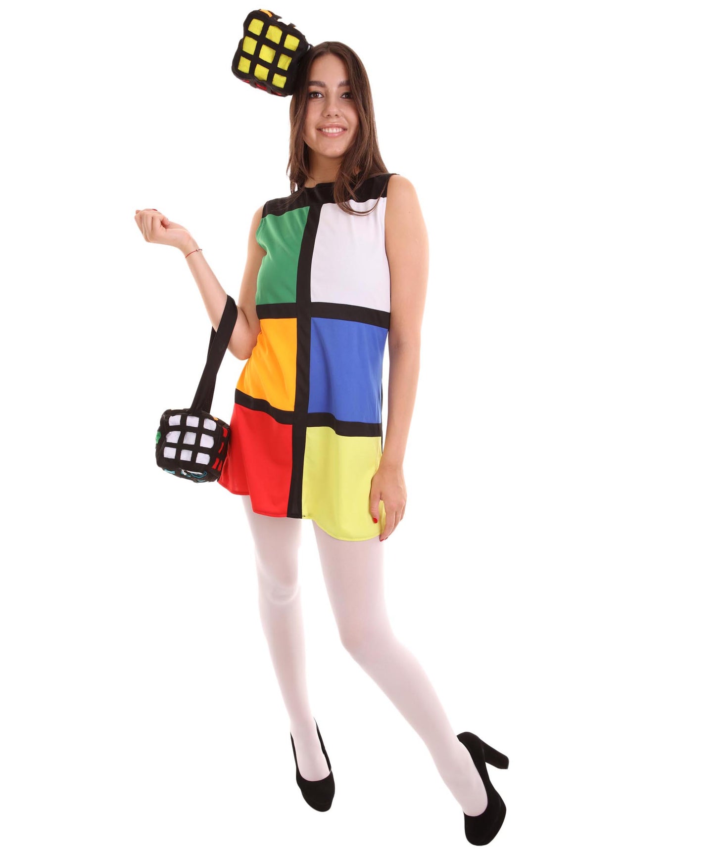 女性 JCO-433 のルービックキューブコスチューム マルチハロウィンコスチューム