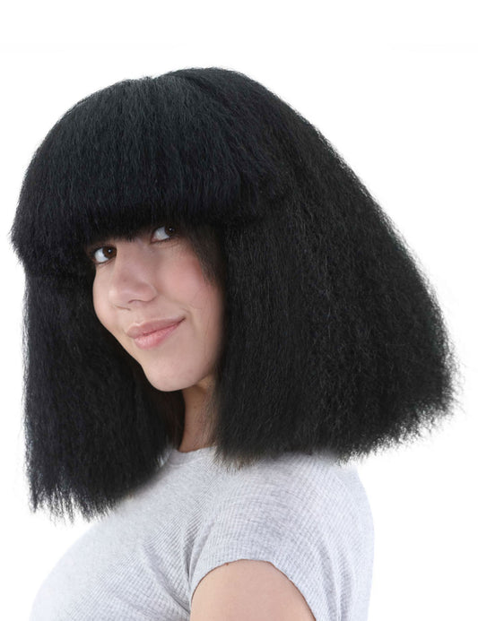 Wigs2you ハロウィンパーティープレミアムレディース H-1509 美しいルックを手に入れよう！ポップスターブラックウィッグ