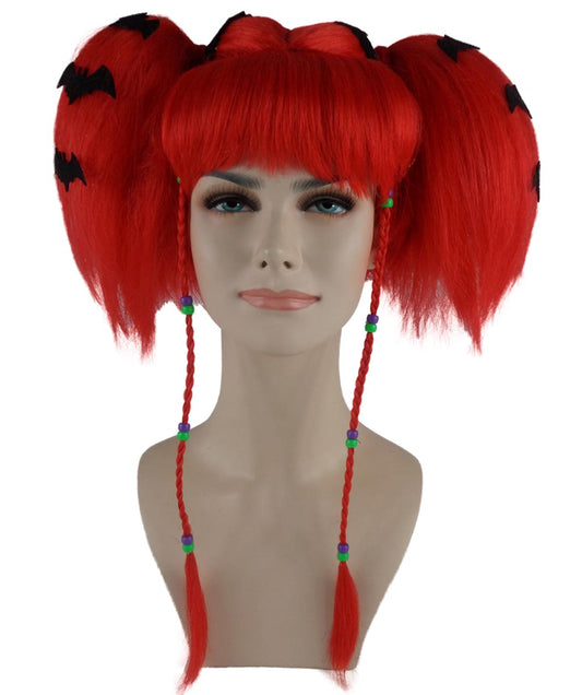 Wigs2you ハロウィンパーティープレミアム レディース H-691 バットエンジェルウィッグ レッドカラー