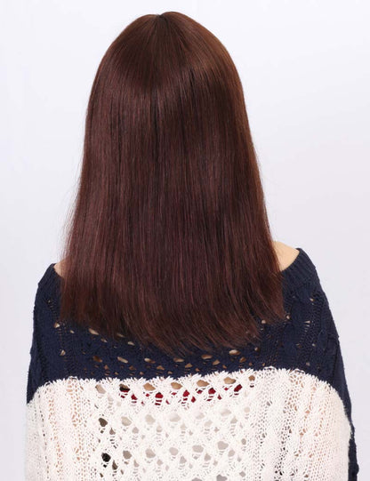 女性用 人毛ストレートロングウィッグ。女性らしく綺麗！ ウィッグネット付き