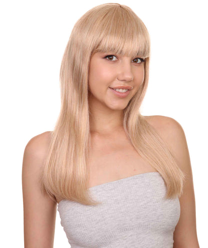 Wigs2you ハロウィン パーティー プレミアム レディース H-1061 とても快適なグラマー グリーン ウィッグ ゴールデン ブロンド カラー
