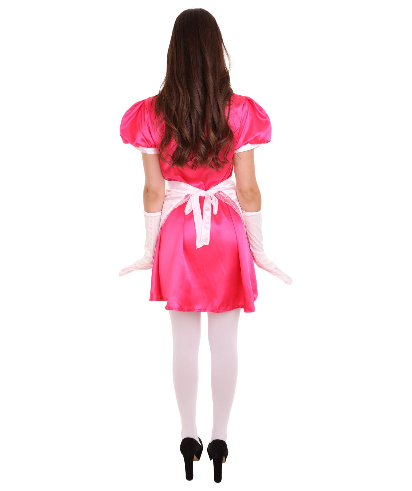 大人用女性の JCO-328_13 フレンチエプロンメイド制服 ピンク コスプレコスチューム