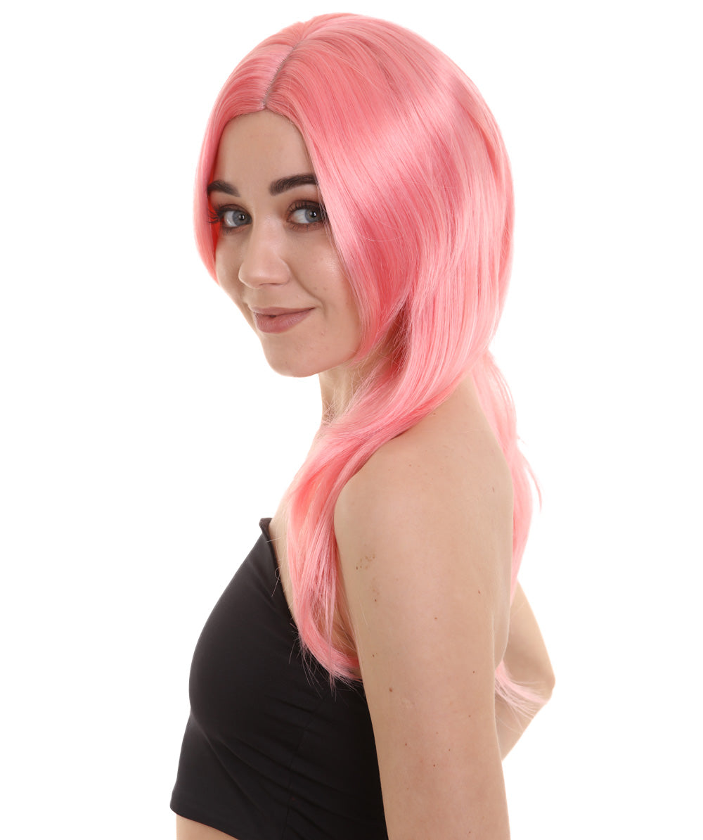 Wigs2you ハロウィンパーティープレミアム H-946 3レイヤーのパーティーガールウィッグ コーラルカラー