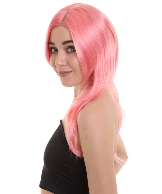 Wigs2you ハロウィンパーティープレミアム H-946 3レイヤーのパーティーガールウィッグ コーラルカラー