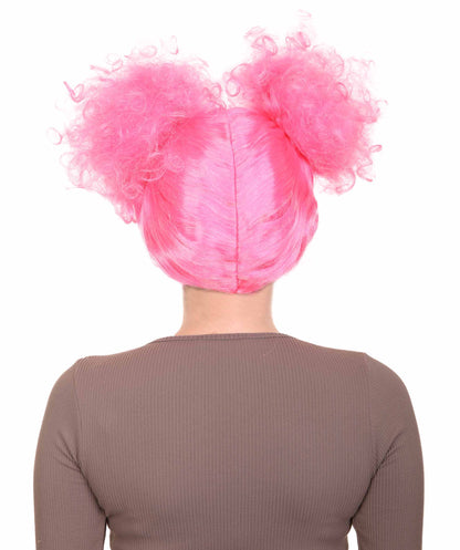 Wigs2you ハロウィンパーティープレミアムレディース H-1811 華やかに見えるピンクハーレクインウィッグ