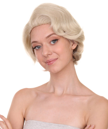 プレミアムハロウィンパーティーレディ H-5474 ミディアムレングス グレー イーヴィルファッショングルウィッグ グレー