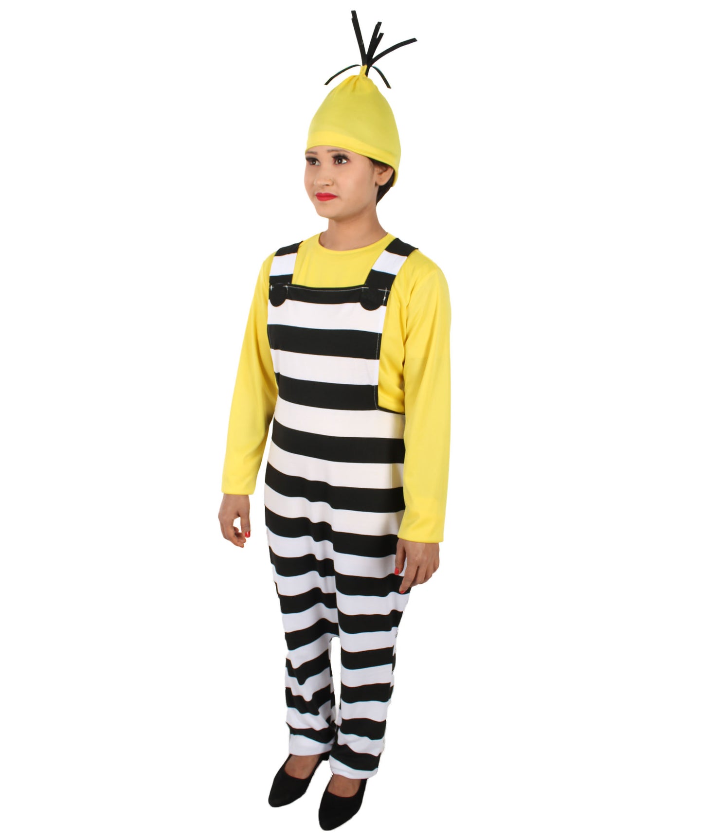ユニセックス JCP-059 ハロウィン＆コスプレ コスチューム イエロー、ブラック＆ホワイト カラー マルチサイズ オプション