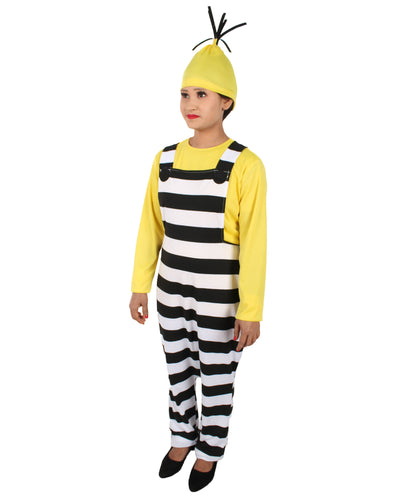 ユニセックス JCP-059 ハロウィン＆コスプレ コスチューム イエロー、ブラック＆ホワイト カラー マルチサイズ オプション