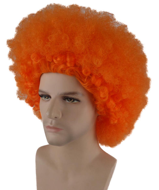 Wigs2you ハロウィンパーティープレミアム メンズ H-652 スーパーアフロウィッグ オレンジ色