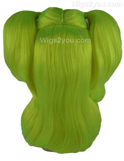Wigs2you ハロウィンパーティープレミアム レディース H-781 バナナエンジェルウィッグ ネオングリーン色