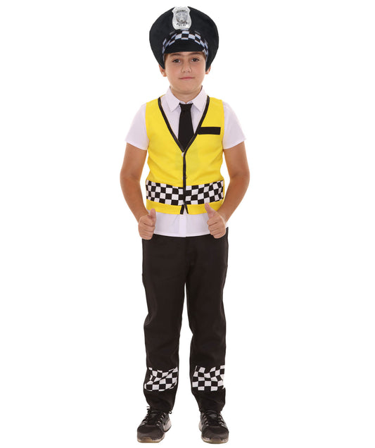 子供用 JCO-122(Kids) 警察官 コスチューム イエロー＆ブラック コスプレ コスチューム