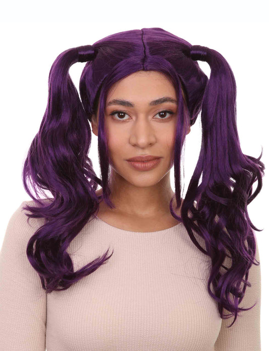 Wigs2you ハロウィンパーティー プレミアム レディース H-749 ドリー ピグテール ウィッグ バイオレット色