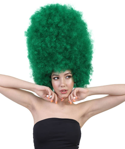 Wigs2youハロウィンパーティープレミアムレディースH-2002 着けやすい 非常に快適 スーパーサイズジャンボダークグリーンアフロウィッグ