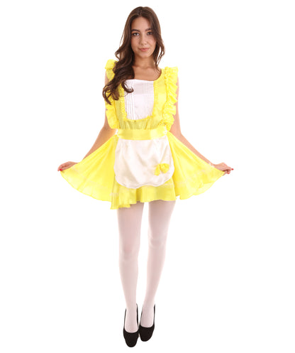 大人用女性の JCO-327_22 ソワリーフレンチメイド制服 イエロー コスプレコスチューム