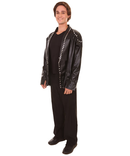 男性 JCP-204 のモダンPUレザージャケットコスチューム ブラック コスプレコスチューム