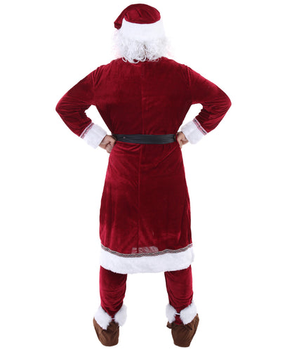 Wigs2you.com JCX-008男性のクリスマスサンタクロースコスチュームとひげ,コスプレ衣装 。