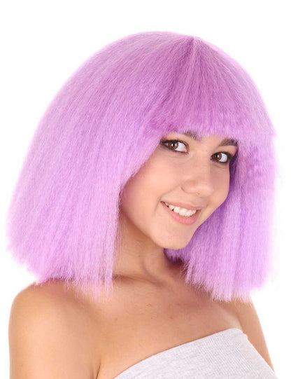 Wigs2you ハロウィンパーティープレミアムレディース H-1503 美しいルックを手に入れよう！ポップスターライトパープルウィッグ