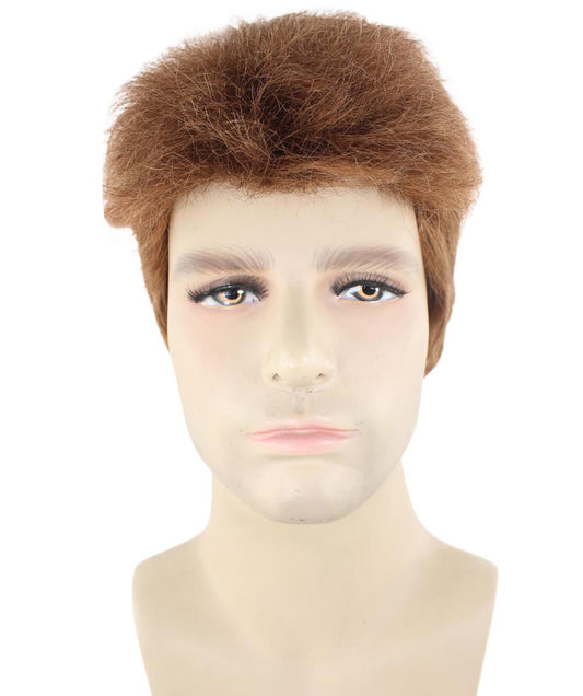 男性 ファンシー ブラウン ウィッグ H-2304 コレクション プレミアム 通気性のあるキャプレスキャップ
