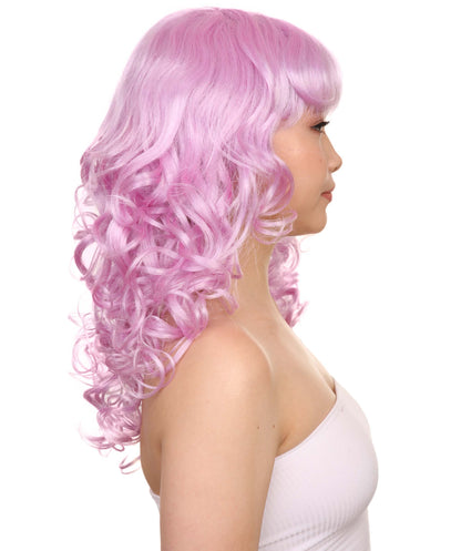 Wigs2you ハロウィンパーティー プレミアム レディース H-1008 着用しやすい ベラウィッグ パープル色