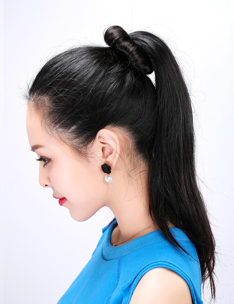ヘアアクセサリー ゴムが隠せてオシャレに変身 シンプルなアクセサリーです♪留め具でしっかり固定できます W-8257