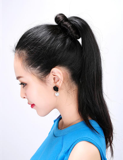 ヘアアクセサリー ゴムが隠せてオシャレに変身 シンプルなアクセサリーです♪留め具でしっかり固定できます W-8257