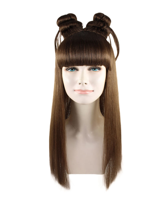Wigs2you ハロウィン パーティー プレミアム レディース H-1221 快適なフィット感のブラウン アジアン プリンセス ウィッグ