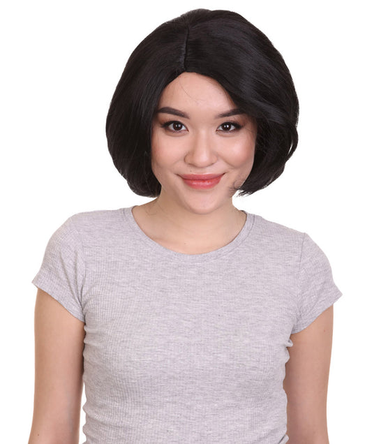 ボブズバーガー リンダ ブラックウィッグ H-4558 TV/映画ウィッグ プレミアム通気性キャップレスキャップ