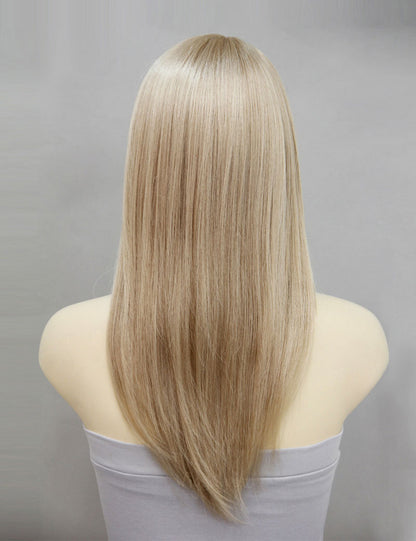 定番の人気商品です！ストレートロングスタイル  ウィッグ1つで簡単にサラサラヘアーに！ ウィッグネット付き W-407
