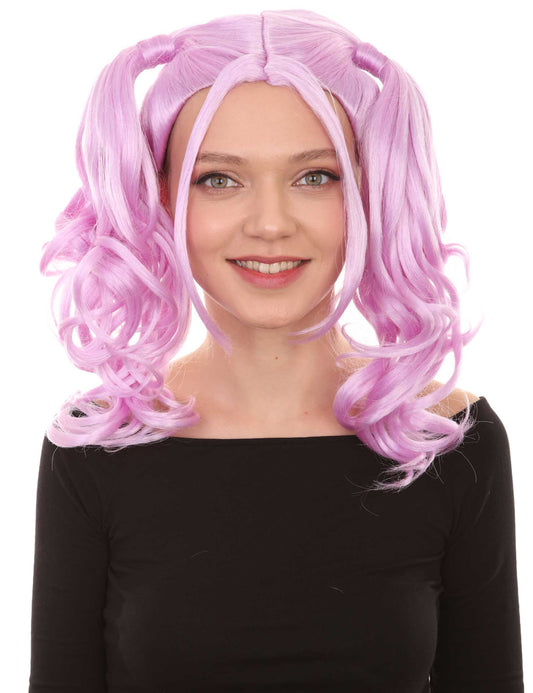 Wigs2you ハロウィンパーティー プレミアム レディース H-748 ドリー ピグテール ウィッグ パープル色