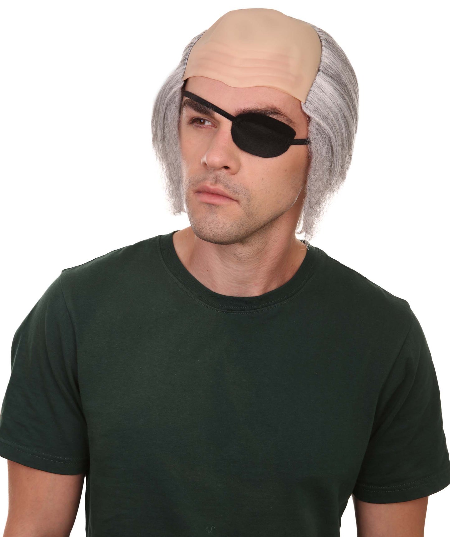 男性用「終わりでない不幸なできごと」オラフ伯爵アイパッチ付き H-4361 コスプレハロウィンウィッグ 耐炎合成繊維