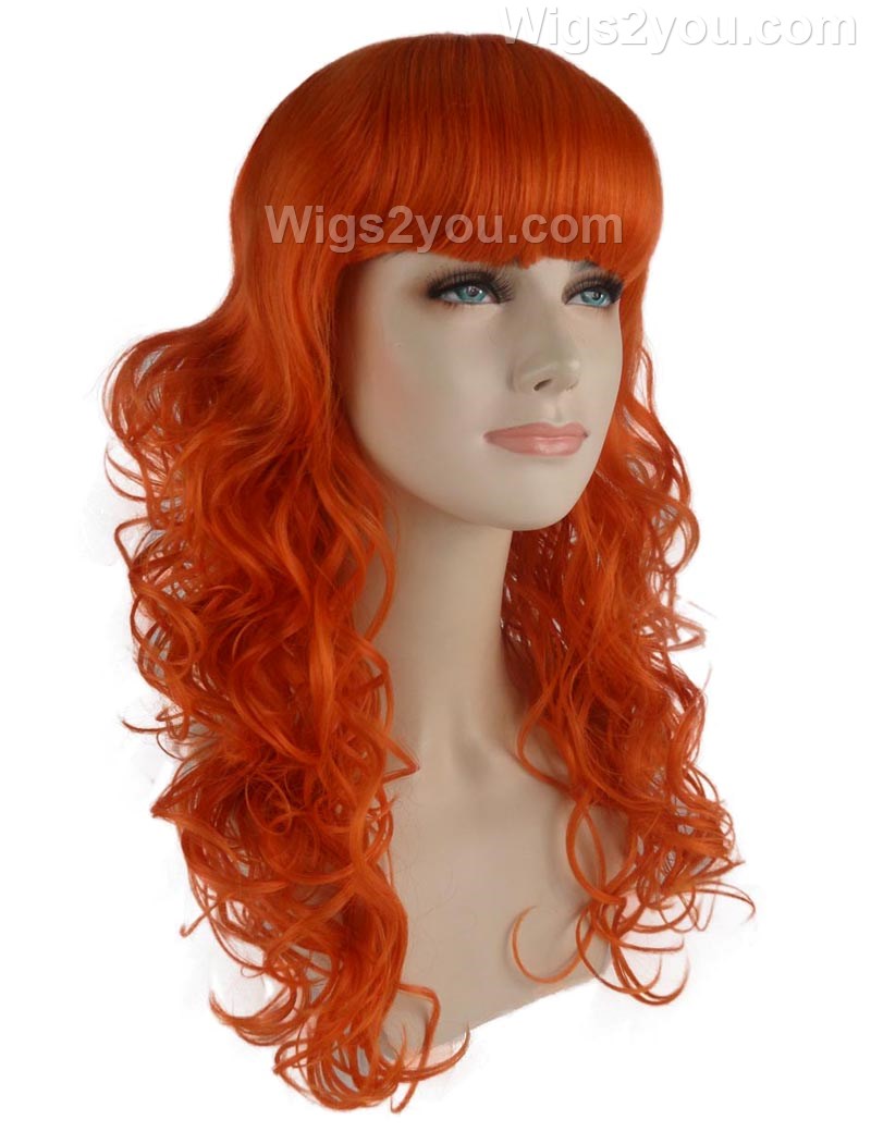 Wigs2you ハロウィンパーティープレミアム H-813 バットマン 女性ジョーカーウィッグ オレンジ色