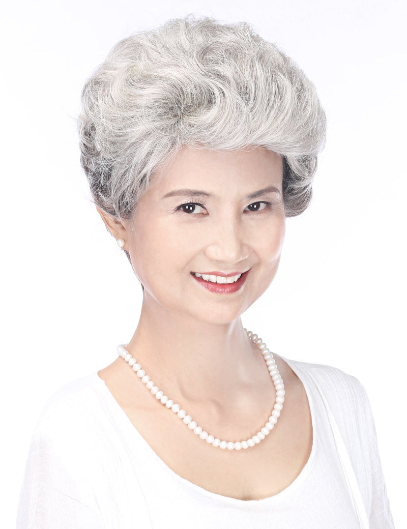 Mrs Styles 短い HHB-057 ヒューマンヘアブレンド パーフェクション ボリュームとカバレッジのため