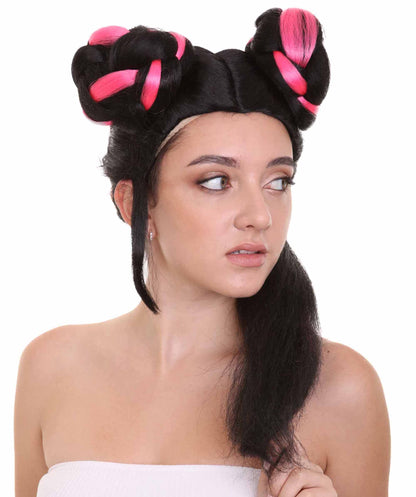 レディース Eurovision 2018 Netta Barzilai バンスタイル H-3839 ユーロビジョンソングコンテスト セレブリティウィッグ プレミアム 通気性の良い キャップレスキャップ