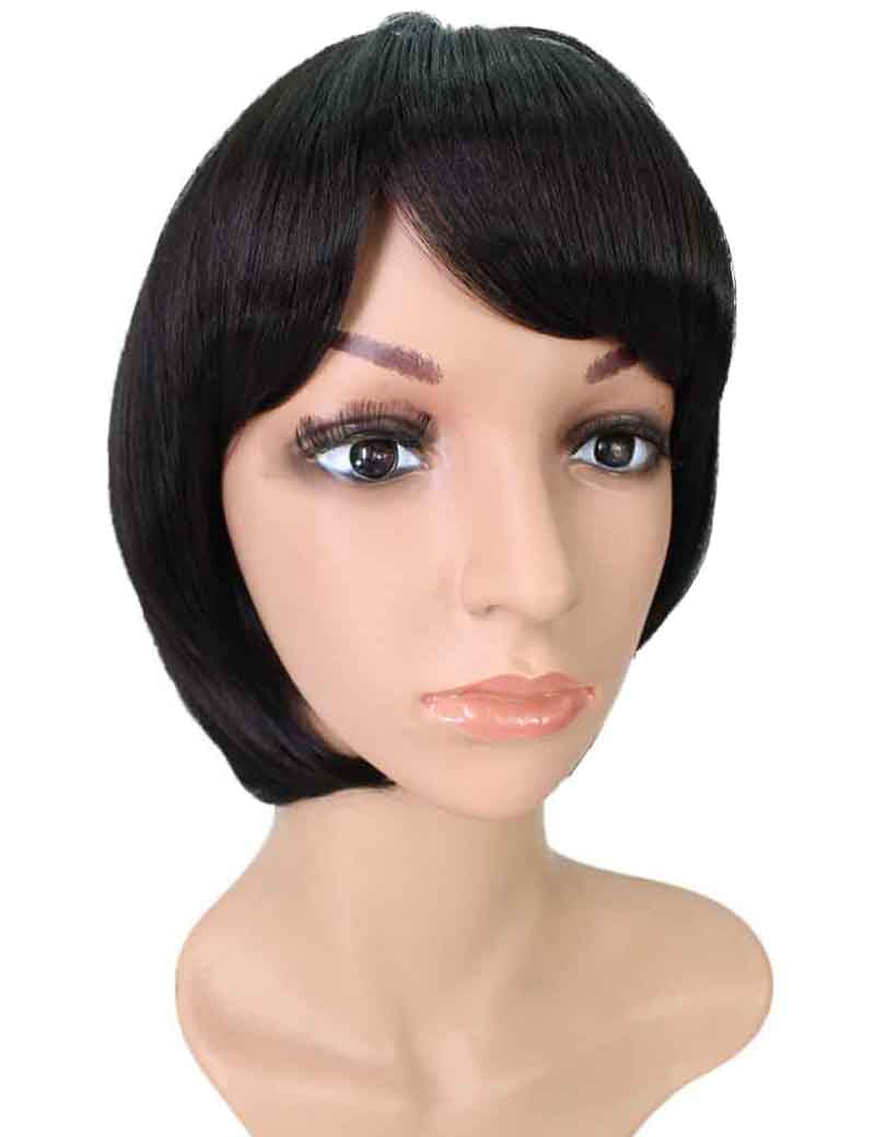 "耐熱商品☆ショートウィッグ☆カワイさ満点ボブスタイル☆小顔効果抜群！ アレンジ自由 ウィッグネット付き♪  W-760 "